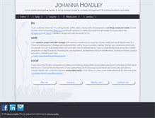 Tablet Screenshot of johannahoadley.com